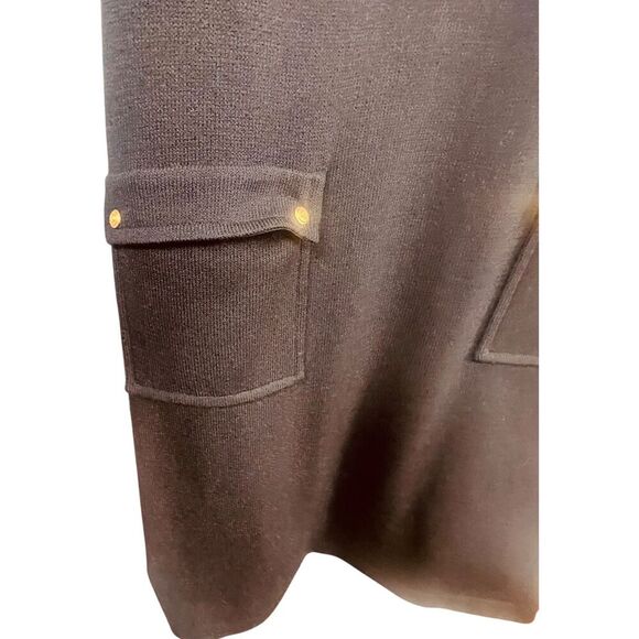 St. John Collection Textured Stretch Knit Sleeveless Dress - Picture 6 of 12